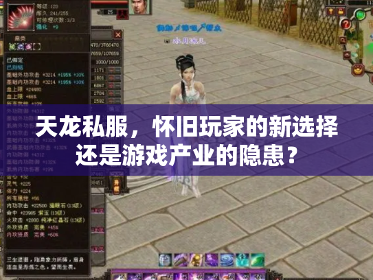 天龙私服，怀旧玩家的新选择还是游戏产业的隐患？