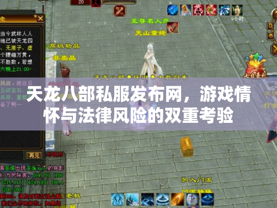 天龙八部私服发布网，游戏情怀与法律风险的双重考验