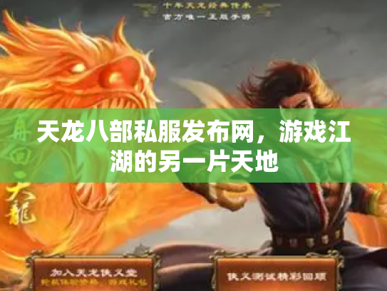 天龙八部私服发布网，游戏江湖的另一片天地