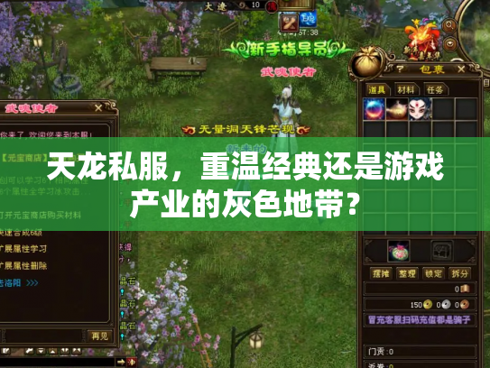 天龙私服，重温经典还是游戏产业的灰色地带？