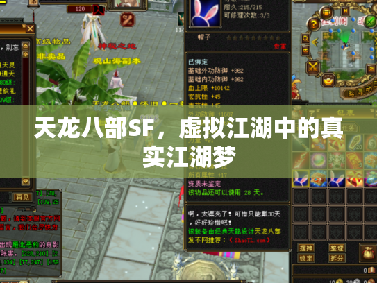 天龙八部SF，虚拟江湖中的真实江湖梦