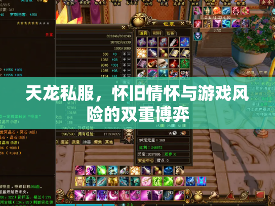 天龙私服，怀旧情怀与游戏风险的双重博弈