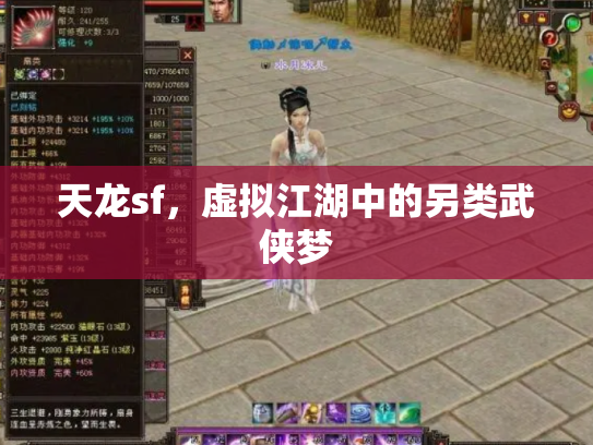 天龙sf，虚拟江湖中的另类武侠梦