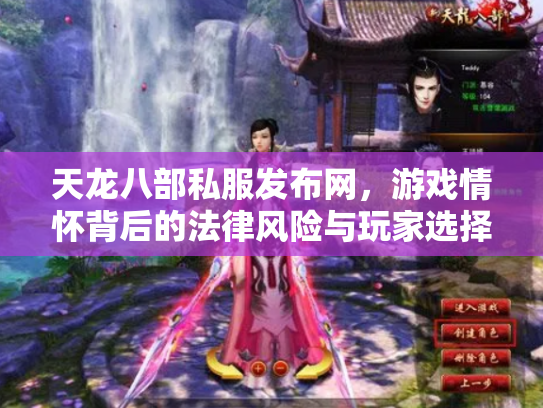 天龙八部私服发布网，游戏情怀背后的法律风险与玩家选择