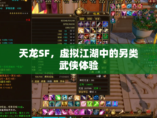 天龙SF，虚拟江湖中的另类武侠体验