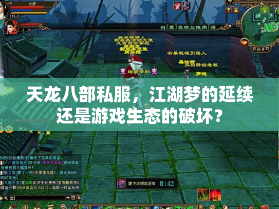 天龙八部私服，江湖梦的延续还是游戏生态的破坏？