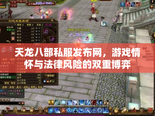 天龙八部私服发布网，游戏情怀与法律风险的双重博弈