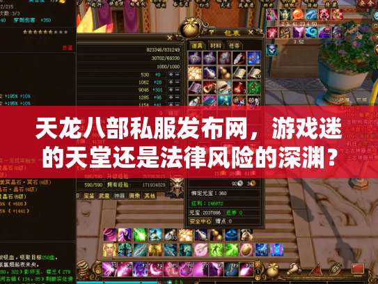 天龙八部私服发布网，游戏迷的天堂还是法律风险的深渊？