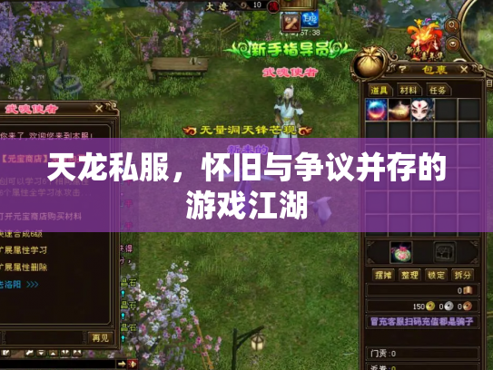 天龙私服，怀旧与争议并存的游戏江湖