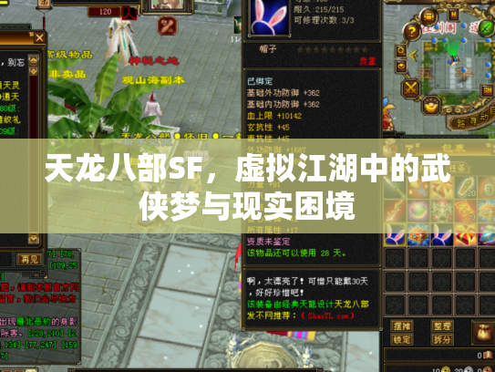 天龙八部SF，虚拟江湖中的武侠梦与现实困境