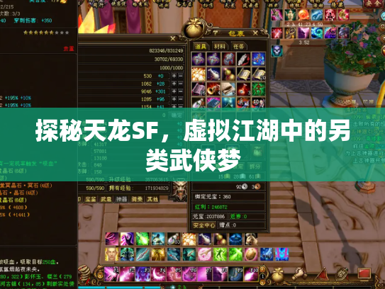 探秘天龙SF，虚拟江湖中的另类武侠梦