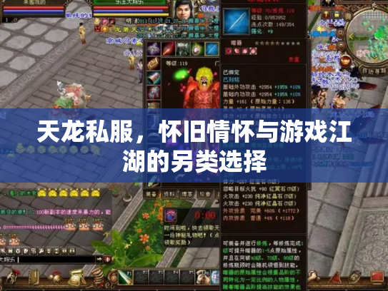 天龙私服，怀旧情怀与游戏江湖的另类选择