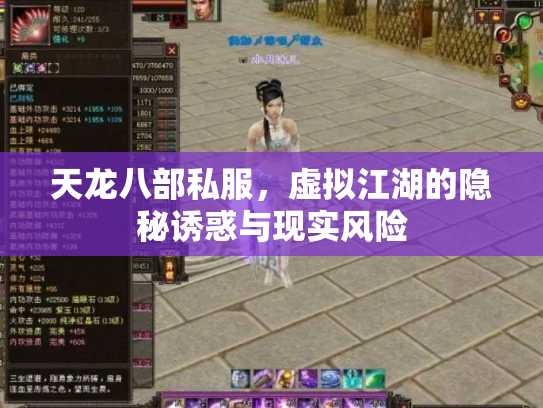 天龙八部私服，虚拟江湖的隐秘诱惑与现实风险