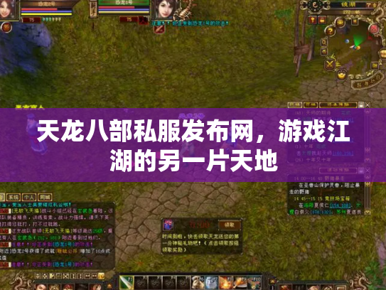 天龙八部私服发布网，游戏江湖的另一片天地