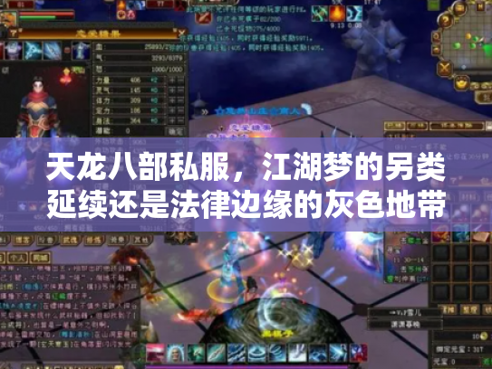 天龙八部私服，江湖梦的另类延续还是法律边缘的灰色地带？