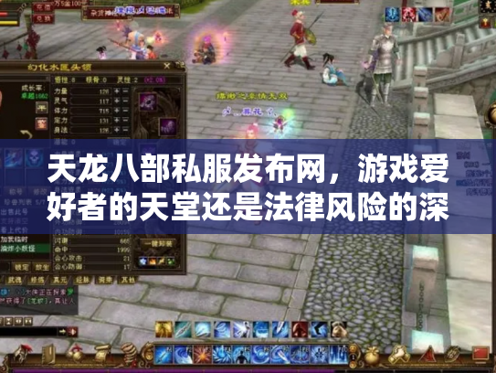 天龙八部私服发布网，游戏爱好者的天堂还是法律风险的深渊？