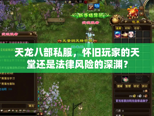 天龙八部私服，怀旧玩家的天堂还是法律风险的深渊？