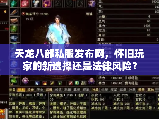 天龙八部私服发布网，怀旧玩家的新选择还是法律风险？