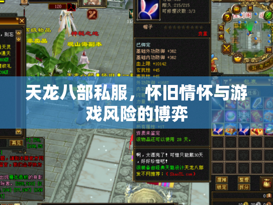 天龙八部私服，怀旧情怀与游戏风险的博弈