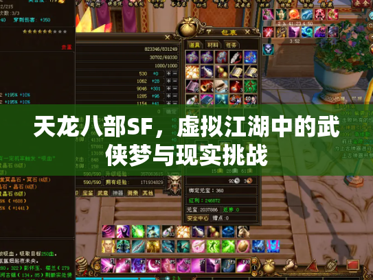 天龙八部SF，虚拟江湖中的武侠梦与现实挑战