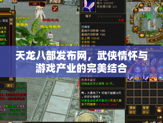 天龙八部发布网，武侠情怀与游戏产业的完美结合