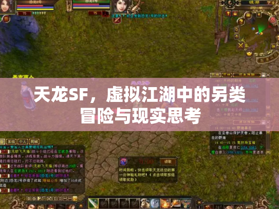 天龙SF，虚拟江湖中的另类冒险与现实思考