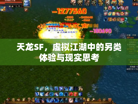 天龙SF，虚拟江湖中的另类体验与现实思考