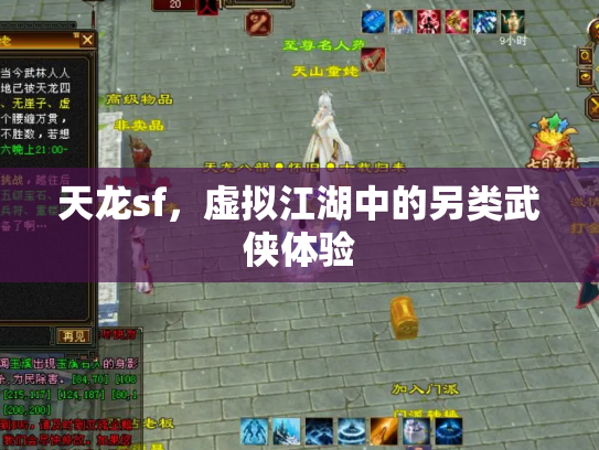 天龙sf，虚拟江湖中的另类武侠体验
