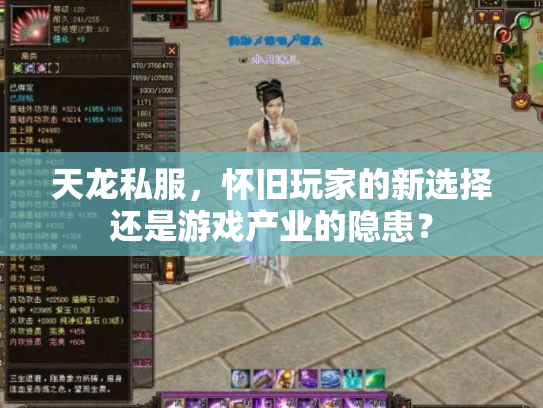 天龙私服，怀旧玩家的新选择还是游戏产业的隐患？