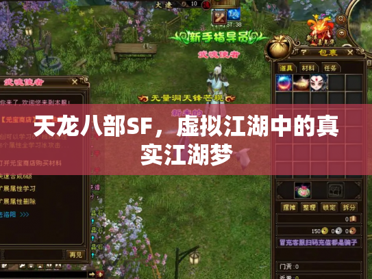 天龙八部SF，虚拟江湖中的真实江湖梦