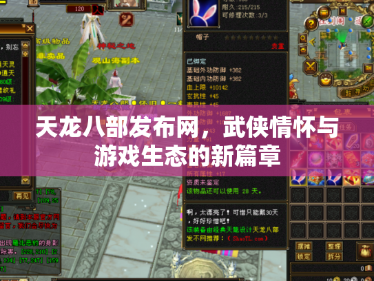 天龙八部发布网，武侠情怀与游戏生态的新篇章