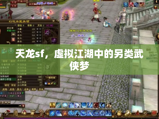 天龙sf，虚拟江湖中的另类武侠梦