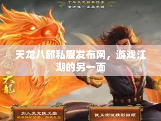 天龙八部私服发布网，游戏江湖的另一面