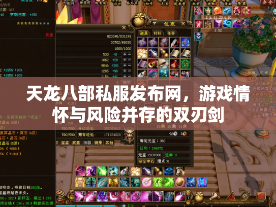 天龙八部私服发布网，游戏情怀与风险并存的双刃剑