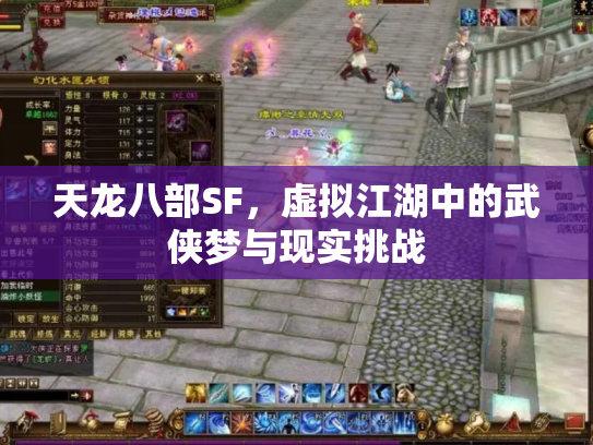 天龙八部SF，虚拟江湖中的武侠梦与现实挑战
