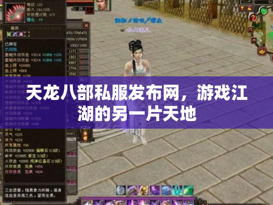 天龙八部私服发布网，游戏江湖的另一片天地