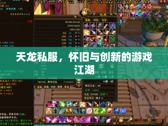 天龙私服，怀旧与创新的游戏江湖