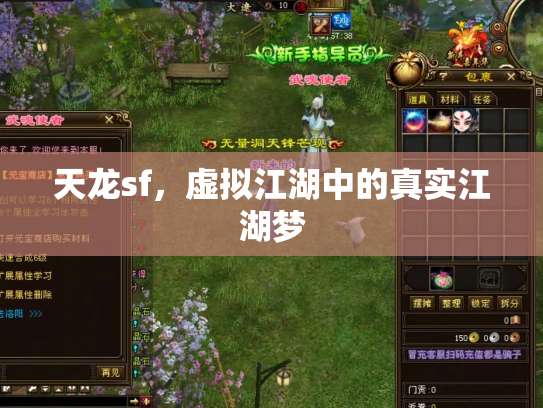 天龙sf，虚拟江湖中的真实江湖梦