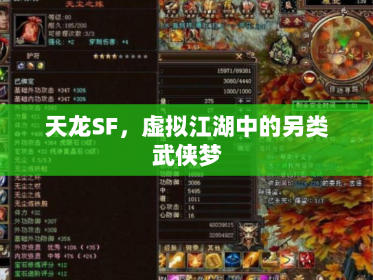 天龙SF，虚拟江湖中的另类武侠梦