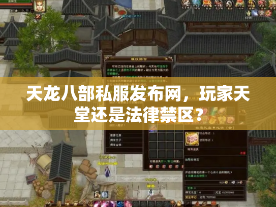 天龙八部私服发布网，玩家天堂还是法律禁区？