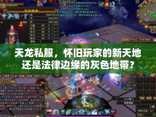 天龙私服，怀旧玩家的新天地还是法律边缘的灰色地带？