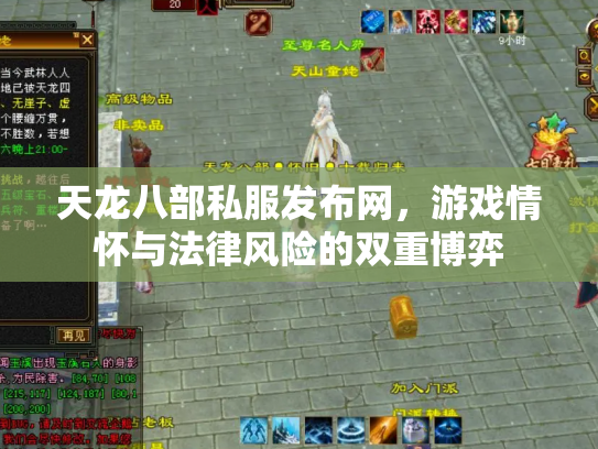 天龙八部私服发布网，游戏情怀与法律风险的双重博弈