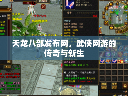 天龙八部发布网，武侠网游的传奇与新生