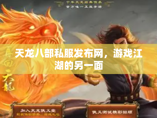 天龙八部私服发布网，游戏江湖的另一面