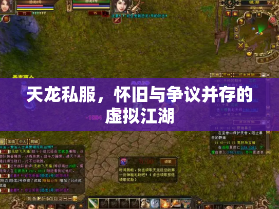 天龙私服，怀旧与争议并存的虚拟江湖