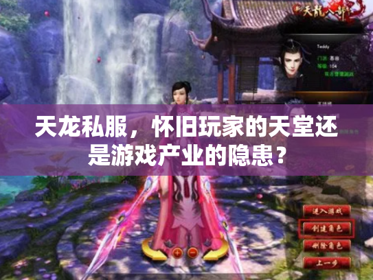 天龙私服，怀旧玩家的天堂还是游戏产业的隐患？