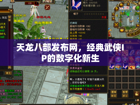 天龙八部发布网，经典武侠IP的数字化新生
