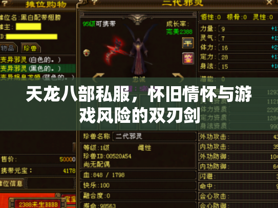天龙八部私服，怀旧情怀与游戏风险的双刃剑