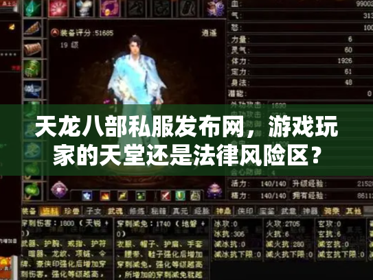 天龙八部私服发布网，游戏玩家的天堂还是法律风险区？