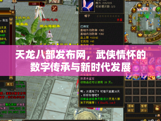 天龙八部发布网，武侠情怀的数字传承与新时代发展